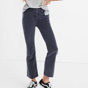 Madewell Cali Demi-Boot Jeans: Corduroy Edition